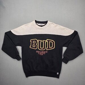 Vintage Russell Athletic Sweatshirt Mens Large Anheuser BUD Sports Dept Made USA